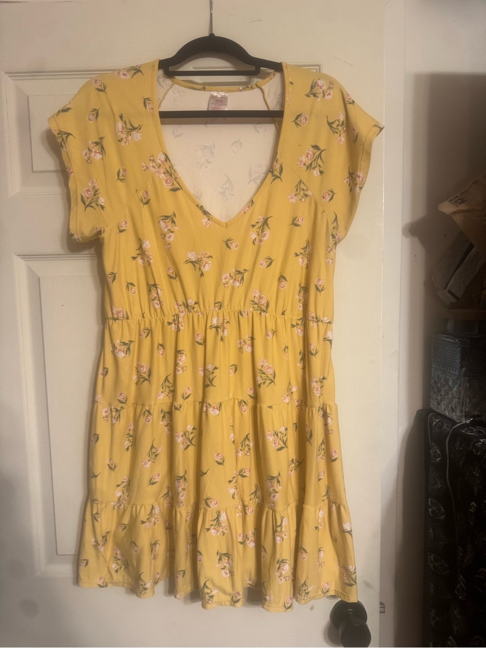 No Boundaries Yellow Floral Dress/Top XL